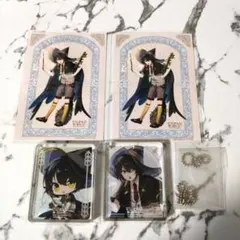 にじさんじあーるぴーじー ましろ爻 アクリルキーホルダー＆ブロマイド4点セット