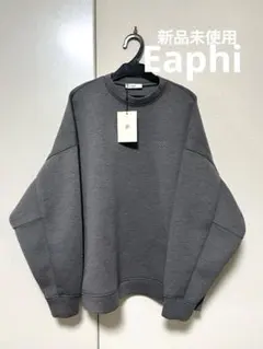 新品！Eaphi LOGO BIG SWEAT グレー　スウェット　トレーナー