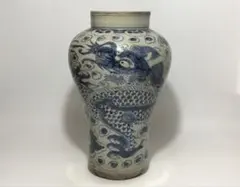 大清康熙年製 黄釉龍文大花瓶 - メルカリ