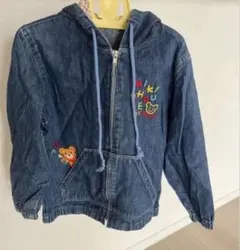 フード付きデニムジャケット