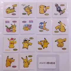 ポケモンパンシール　2004年　限定　ピカチュウ ポケモンパンシール ピカチュウ 4枚セット 2004年 デコキャラシール