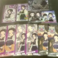 鬼滅の刃胡蝶しのぶ　シールステッカーカード11点セット