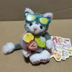 ディズニーシー　ジェラトーニ　ダッフィーサニーファン ぬいぐるみバッジ
