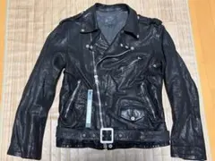 バックラッシュ　ダブルライダース　L ネイビー　馬皮 2025年最新】ISAMUKATAYAMA BACKLASH ダブルライダースの人気アイテム