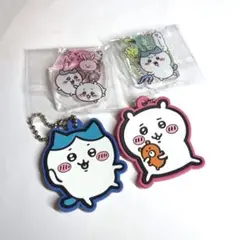 ちいかわ ハチワレ 百均 ラバーストラップ、アクスタ