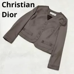 最終価格【美品】Dior ディオール ノーカラージャケット 大きめ 楽天市場】ディオール（コート・ジャケット｜レディースファッション