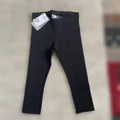 新品タグ付き！ H&M ブラックレギンス 100