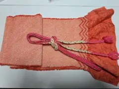 ピンクの帯揚げ、帯締めのセット Ｋ3ー611