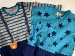 ミキハウス 星柄ロンパース 70 ホットビスケットロンパース70