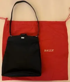 【専用保存袋付】BALLYバリー ナイロンハンドバッグ トートバッグ 黒ブラック