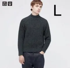 UNIQLO U ユニクロユー ローゲージモックネックセーターL新品