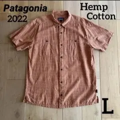 patagonia ヘンプ/ポリエステル 半袖シャツ M ベージュ - メルカリ