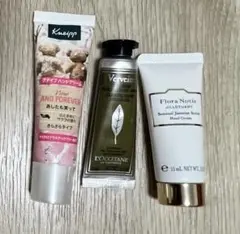 ハンドクリーム3点セット　JILLSTUART&LOCCITANE&Kneipp