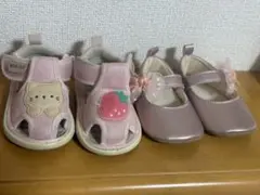 ベビー靴2点セット 女の子｜サンダル13cm＋13cm