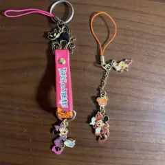 東京ディズニーリゾート　ハロウィーン　ミニーマウス　ストラップ2個