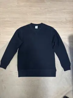 JEMORGAN ブラック リブ編み スウェット L