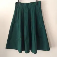 earth music＆ecology ダークグリーン フレアスカート