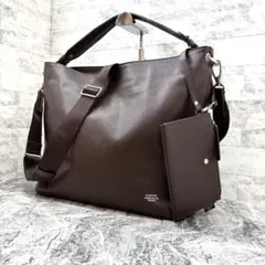美品✨ ポーター リンク 2way ショルダーバッグ レザー S ブラウン A4