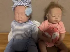 リボーンベビードール人形セット（ストライプ・狐デザイン）