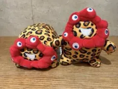 ミャクミャク ヒョウ柄 もっちり 立 横 ぬいぐるみ 2点セット 豹柄