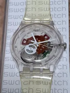 SWATCH　スウォッチ　 透明　スケルトン　 腕時計　クオーツのサムネイル