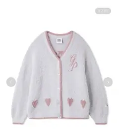 Gelato Pique ラメフェザーカーディガン