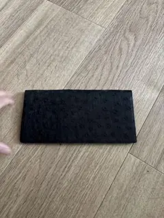 クロコ型押し 長財布 ブラック レザー メンズ レディース