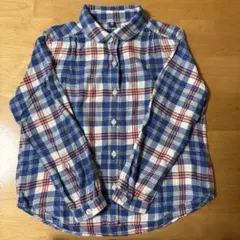 長袖チェックシャツ 青・赤・白