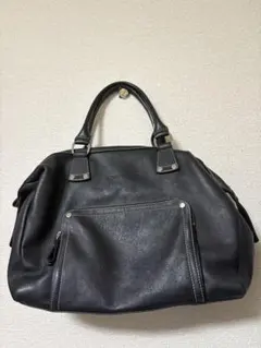 森田鞄 2way 斜めがけ可 ボストンバッグ ショルダー付き 黒 レザー