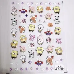 スポンジボブ　ネイルステッカー　シール　かわいい