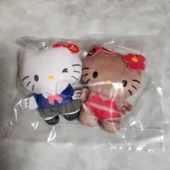 ハローキティぬいぐるみボールチェーン2 コギャル 日焼けギャル 2個セット