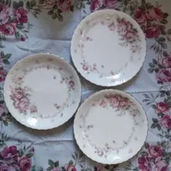 【ノリタケ】バラの花柄 ローズ皿 3枚セット