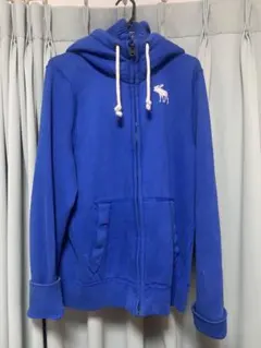 Abercrombie & Fitch 青いパーカー Lサイズ