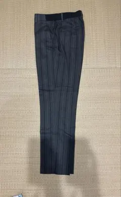 UNIQLO スマートスタイルアンクルパンツ　グレー　ストライプ　M