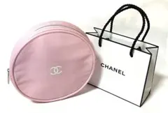 未使用☆CHANELシャネル☆ピンクラウンドポーチ&ブランドミニショッパー