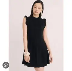 【美品/eimyistoire】フリルリブニットワンピース◎