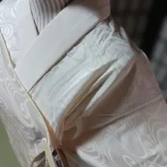 1-6長襦袢　正絹　半襟つき　流水