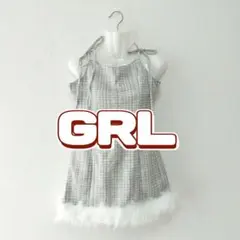 GRL　グレイル　ツイード　ファー付き　ワンピース　ミニワンピ