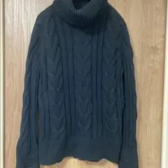 BANANA REPUBLIC ブラックタートルニット M