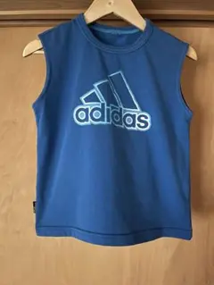 adidas  タンクトップ　子ども服　キッズ　ブルー
