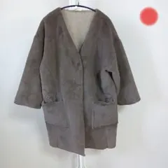 20♪● Samansa Mos2 リバーシブルムートンコート