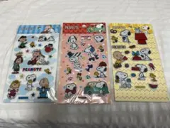 【お値下げします】PEANUTS スヌーピー ぷっくりシール 3枚セット