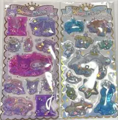 正規品　キラキラウォーターinシール　マイメロ　クロミ　シナモロール