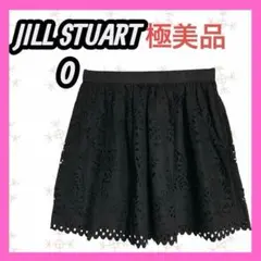 極美品　[JILL STUART] イージー　ブラック　ミニ丈　フレアスカート