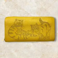 イアパピヨネ 長財布 財布 ねこ イエロー ネコ ear イア 猫 ジップ 2026年最新】ear papillonner 財布 ねこの人気アイテム - メルカリ
