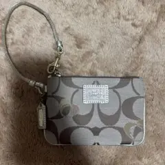 Coach ロゴ入りポーチ ブラウン