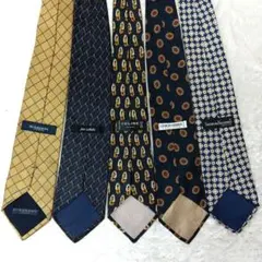 ブランドネクタイ まとめ売り 5本 BURBERRY CELINE ARMANI