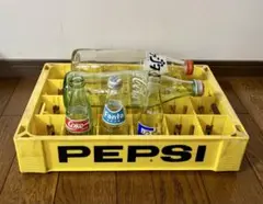 【レトロ】ペプシ瓶ケース、空瓶(コカコーラ、ファンタ、サイダー)まとめ売り