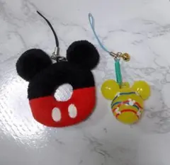 【新品】ミッキーマウス ストラップ 2点セット