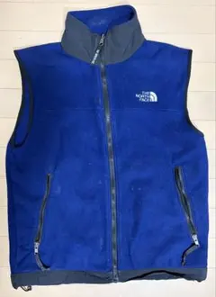 THE NORTH FACE フリースベスト 青 S レトロ